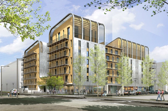 Concours-construction de 50 logements et commerces