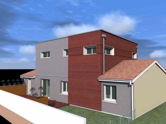 Surlvation  et rnovation d'une maison individuelle : VUE 2