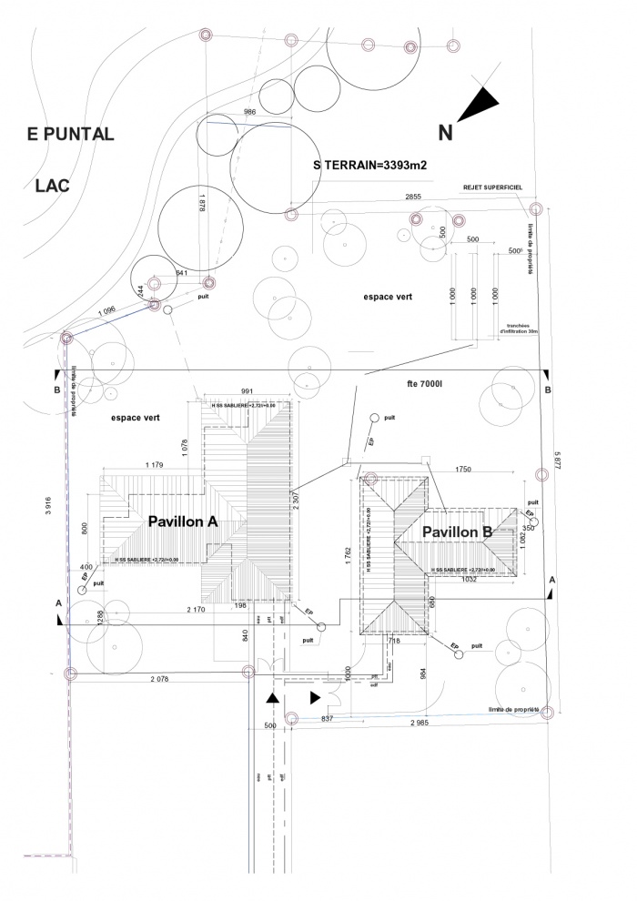 Maison rgionaliste : PLAN MASSE